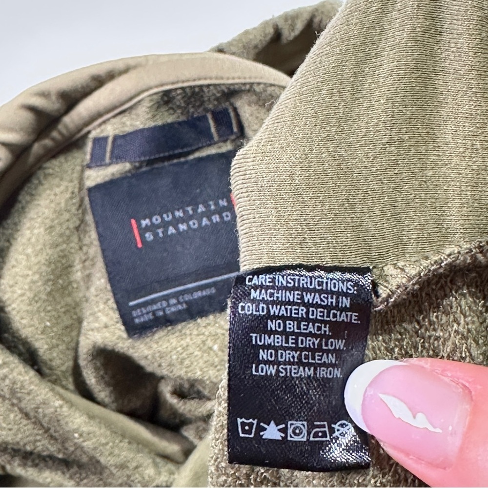 Mountain Standard hoodie outdoor pullover french terry utility olive XL - Picture 9 of 12